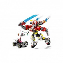 LEGO DREAMZZZ 71497 Cooper's Tiger Mech and Zero's Hot Rod Car