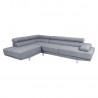 Corner sofa GALVIN LC, light grey