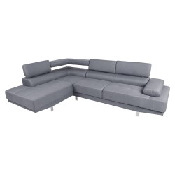 Corner sofa GALVIN LC, light grey