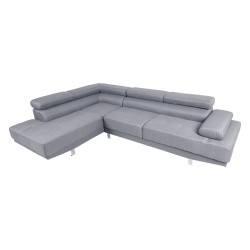 Corner sofa GALVIN LC, light grey