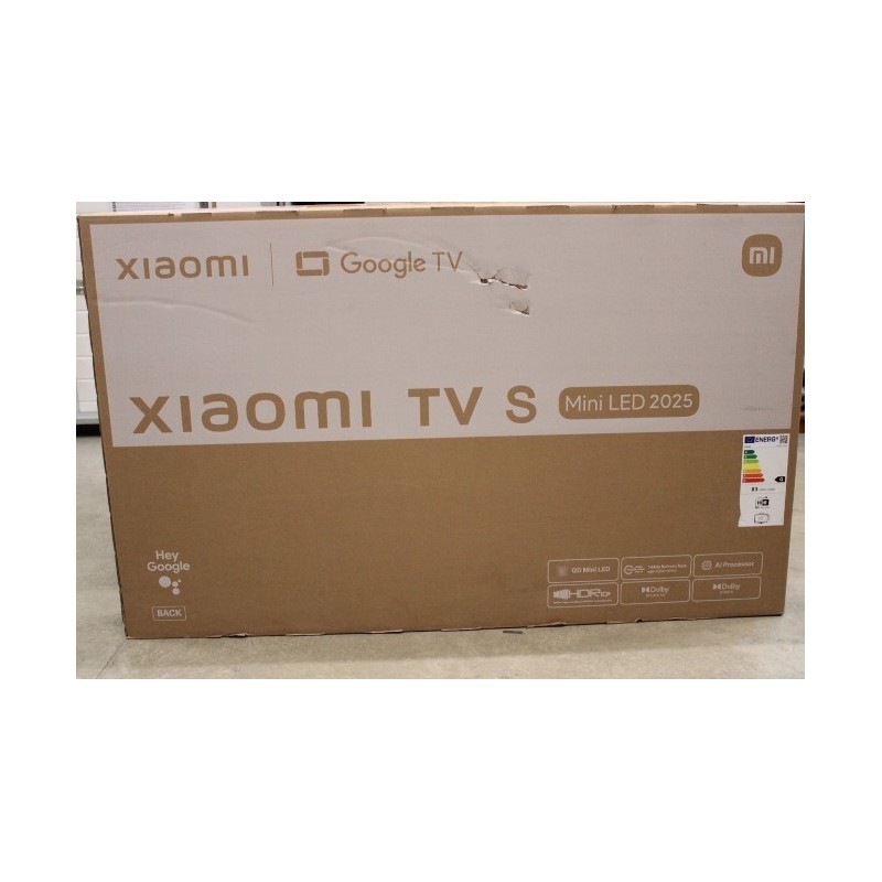 Xiaomi TV S Mini LED 2025 55 Smart TV Google TV UHD Black DAMAGED PACKAGING AS DEMO
