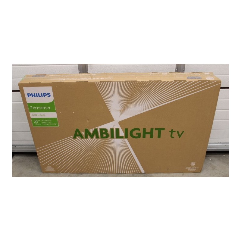 Philips LED Ambilight TV 55PUS8319/12 55 Smart TV Titan 4K UHD Black DAMAGED PACKAGING