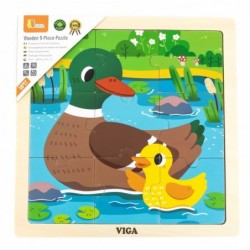 VIGA Handy Wooden Puzzle Ducks 9 elements