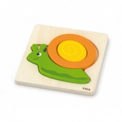 VIGA The first wooden Puzzle for a baby Snail