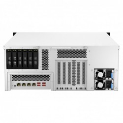 QNAP TS-H3087XU-RP NAS Rack (4U) Intel Xeon E E-2378 64 GB DDR4 QuTS hero Black, White