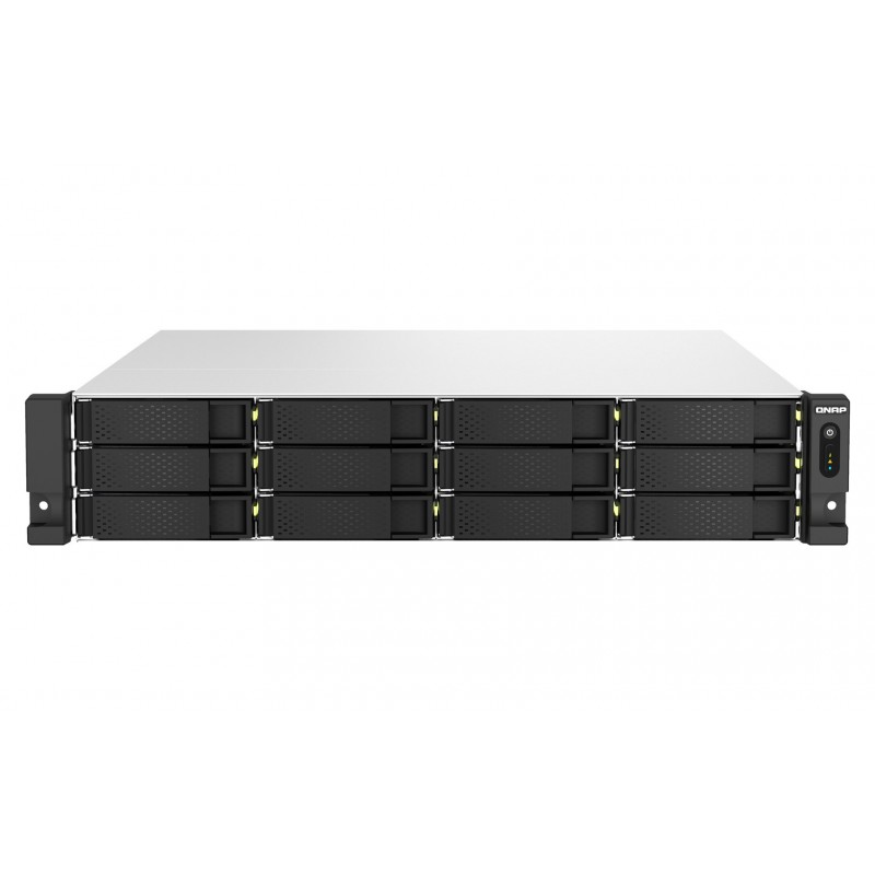 QNAP TS-h1887XU-RP NAS Rack (2U) Intel Xeon E E-2334 16 GB DDR4 QuTS hero Black, White