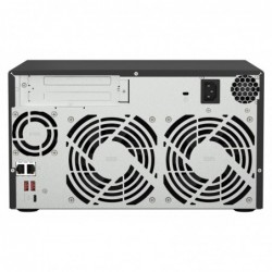 QNAP TS-873A NAS Tower Ryzen Embedded V1500B 8 GB DDR4 30.72 TB SSD QuTS hero Black