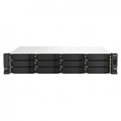QNAP TS-1264U-RP NAS Rack (2U) Ethernet LAN Aluminium, Black