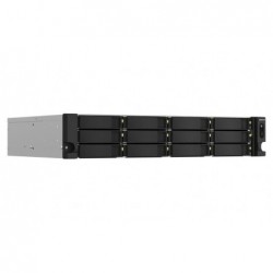 QNAP TS-1264U-RP NAS Rack (2U) Ethernet LAN Aluminium, Black