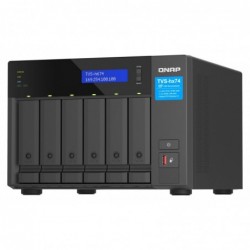 QNAP TVS-H674 NAS Tower Intel® Core™ i5 i5-12400 32 GB DDR4 QuTS hero Black