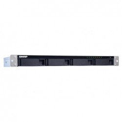 QNAP TS-431XeU NAS Rack (1U) Ethernet LAN Black, Stainless steel Alpine AL-314
