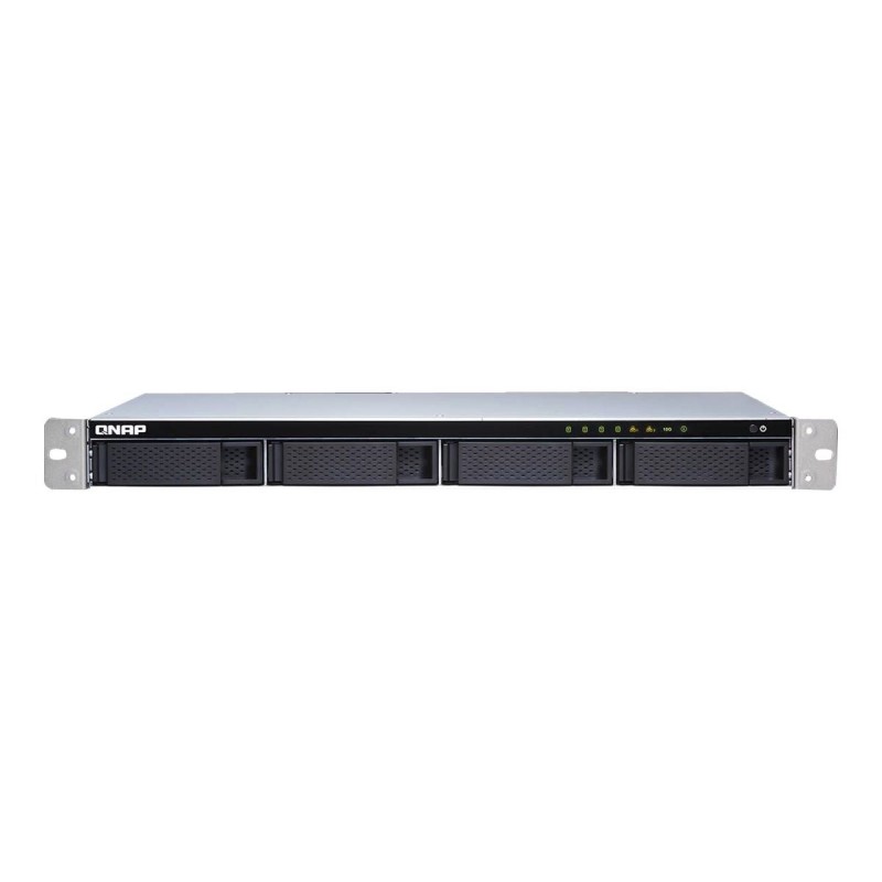 QNAP TS-431XeU NAS Rack (1U) Ethernet LAN Black, Stainless steel Alpine AL-314