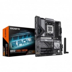 GIGABYTE B850 EAGLE WIFI6E Motherboard - AMD Ryzen 9000 Series CPUs, 8+2+2 Phases Digital VRM, up to 8200MHz DDR5 (OC),