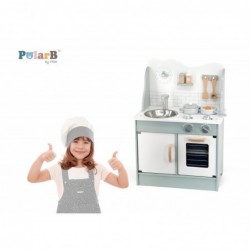 VIGA PolarB Wooden Kitchen with Eco Green Accessories