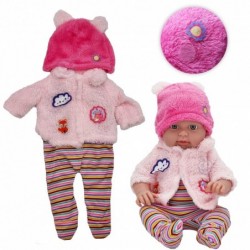 WOOPIE Doll Clothes Set Jacket Lamb Hat + Body 43-46 cm