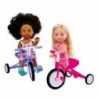 SIMBA Evi doll with a friend on bicycles