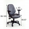 Task chair SAVONA grey