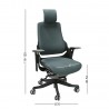 Task chair WAU grey black