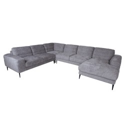 Corner sofa KRISTY LC+RC, grey