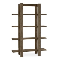 Shelf TURIN 120x43xH180cm, smoky oak