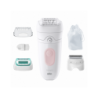 Braun Epilator SE5-050 Silk-u00e9pil 5 Operating time (max) 40 min Number of power levels 1 Wet & Dry White