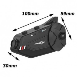 FREEDCONN R1 PLUS E motorcycle intercom Black