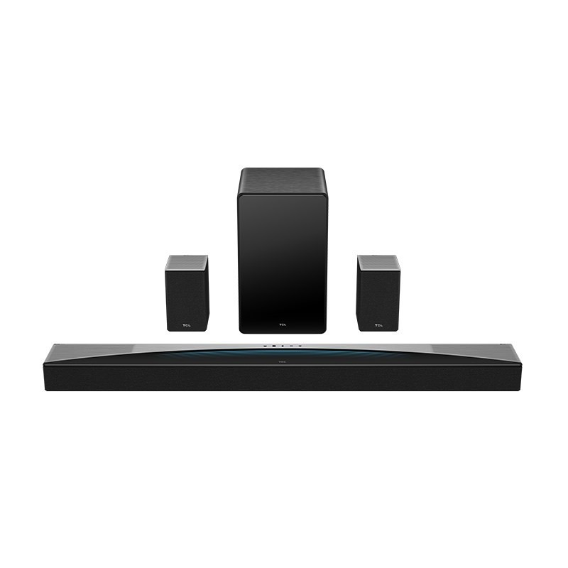 TCL Q Q85H Class 7.1.4 Channel Sound Bar with Dolby Atmos, Wireless Subwoofwer, and Wireless Surround Speakers