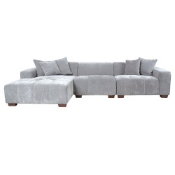 Corner sofa DAHLIA LC, light grey