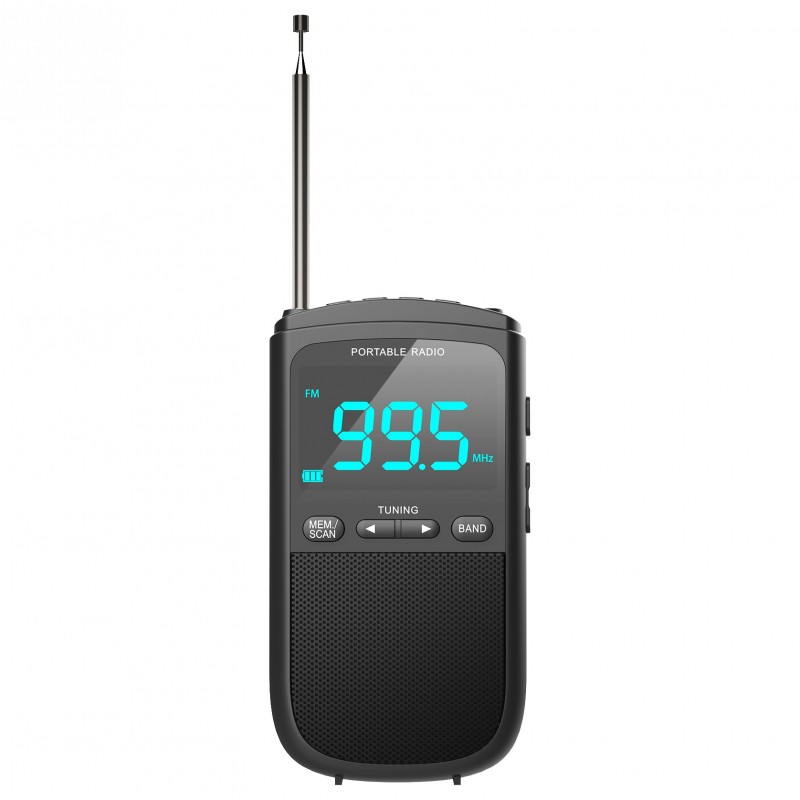 Camry Portable mini radio CR 1905 Alarm function Black