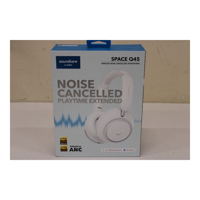SALE OUT. Anker Soundcore Space Q45 Over-ear Headphones, White Anker Soundcore Headphones Space Q45 Bluetooth |