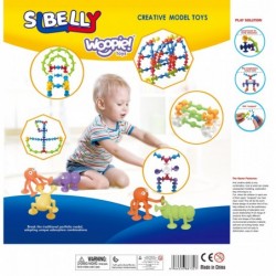 WOOPIE Klocki Konstrukcyjne z Przyssawkami - Zwariowane Zwierzaki