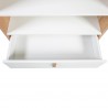 Полка HELENA WHITE с ящиком 80x40xH140см, материал  МДФ, цвет  натуральный   белый