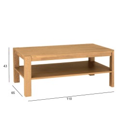 Coffee table CHICAGO NEW, 110x65xH43cm, wood  oak veneer, color  natural