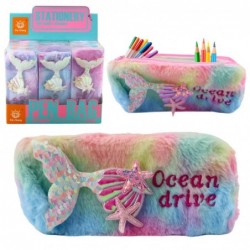 Plush pencil case with...