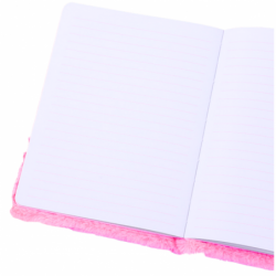 Plush Fur Notebook Notebook Lined With Unicorn Mane Colorful A5