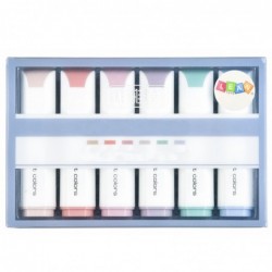 Set of Mini Highlighters Delicate Pastel Colors 6 Pcs