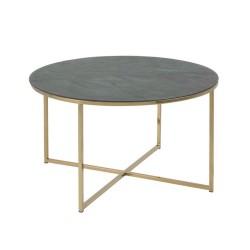 Coffee table ALISMA D80xH45cm, green