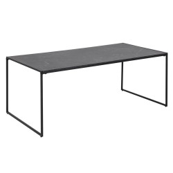 Coffee table INFINITY, 120x60xH48cm, black marble