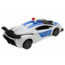 R/C Police Car 2in1 Car Robot Sounds Lights