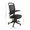 Task chair FULKRUM black silver