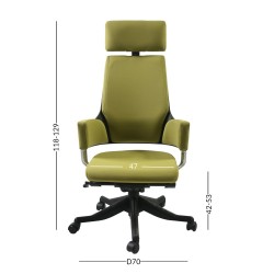 Task chair DELPHI olive green