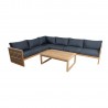 Set SERENITY corner sofa 2+2+2 and table