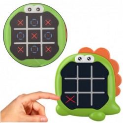 Electronic Game 3in1 Tic Tac Toe Memory Green Dinosaur