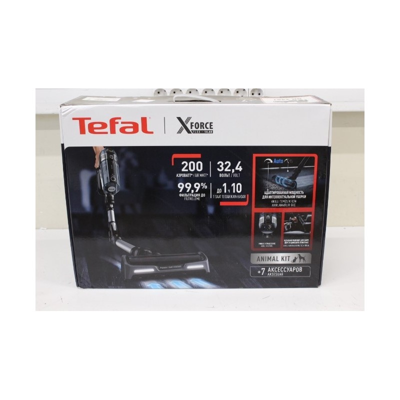 SALE OUT. Tefal TY99A X-force Flex  14.60 Animal Care Vacuum Cleaner, Handstick, Grey/Black TEFAL Vacuum Cleaner |