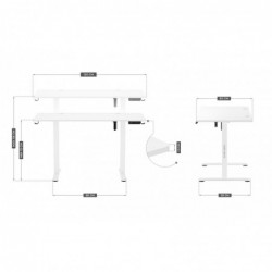 Biurko elektryczne MA-Leader 7.0 White