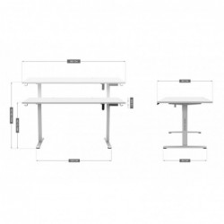 Biurko elektryczne MA-Leader 7.6 White