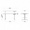 Biurko elektryczne MA-Leader 7.6 White
