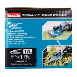 Makita DUM111SYX brush cutter/string trimmer 27 W Battery Black, Blue
