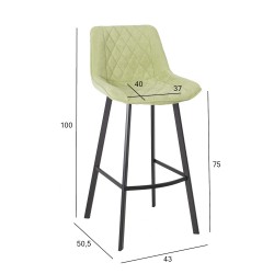 Bar chair NAOMI light green