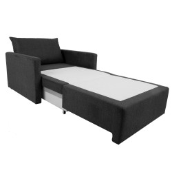 Armchair bed COLOGNE dark grey